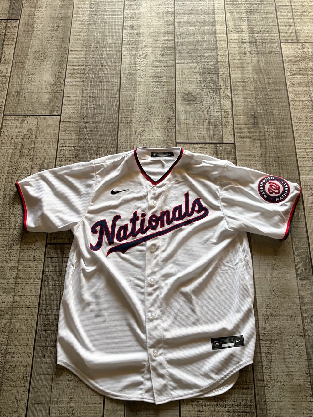Nike Washington Nationals MLB Baseball Jersey White Size L